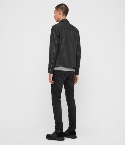 HEARN LEATHER BIKER JACKET