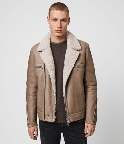 COLEMAN SHEARLING BIKER JACKET