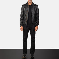 Coffmen Leather Bomber Jacket