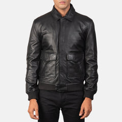 Coffmen Leather Bomber Jacket