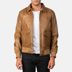 Coffmen Leather Bomber Jacket