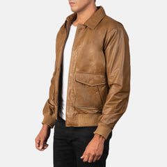 Coffmen Leather Bomber Jacket