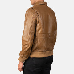 Coffmen Leather Bomber Jacket