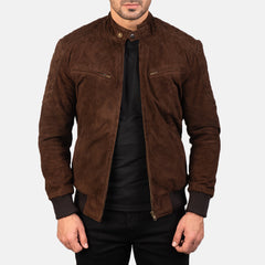 Sven Leather Bomber Jacket