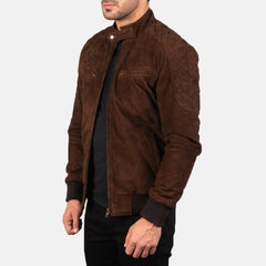 Sven Leather Bomber Jacket