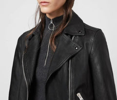 DALBY LEATHER BIKER JACKET