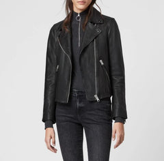 DALBY LEATHER BIKER JACKET