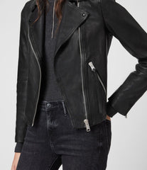 DALBY LEATHER BIKER JACKET