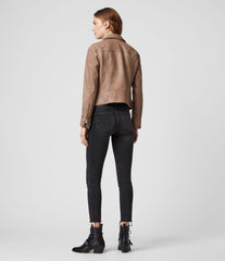DALBY LAMBSKIN LEATHER BIKER JACKET