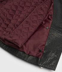 MAIZIE 2-IN-1 SHEEPSKIN LEATHER BIKER JACKET