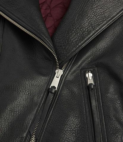 MAIZIE 2-IN-1 SHEEPSKIN LEATHER BIKER JACKET