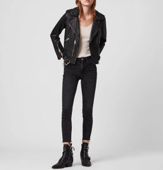 BALFERN LAMBSKIN LEATHER BIKER JACKET