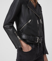 BALFERN LAMBSKIN LEATHER BIKER JACKET