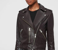 BALFERN SHEEPSKIN LEATHER BIKER JACKET