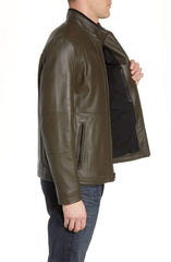Wiley Lambskin Leather Jacket