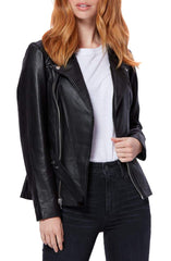 Dita Belted Leather Jacket