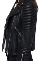 Estella Leather Biker Jacket