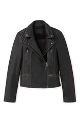 Cargo Leather Biker Jacket