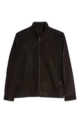 Westhaven Distressed Leather Bomber Jacket