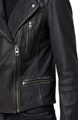 Cargo Leather Biker Jacket