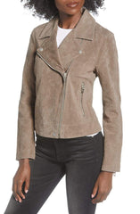 Suede Moto Jacket