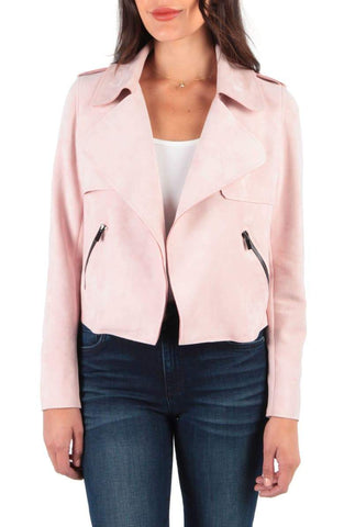 Jacee Draped Moto Jacket