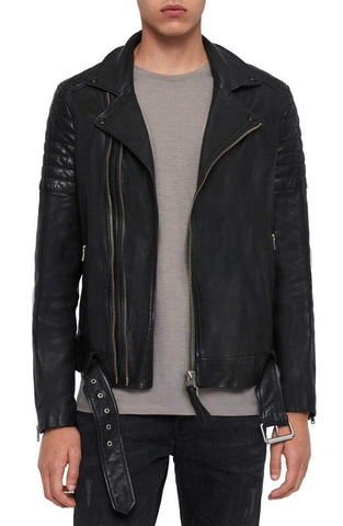 Bolt Slim Fit Leather Biker Jacket