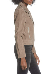 Suede Moto Jacket