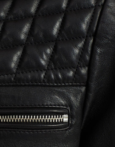 Ronver Leather Biker Jacket