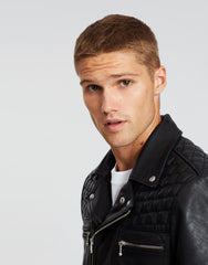 Ronver Leather Biker Jacket