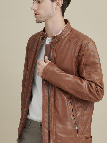 Josh Leather Moto Jacket