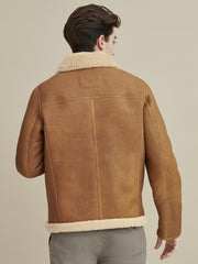 Kevin Sherpa Shearling Zip Front Jacket