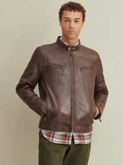Brent Leather Moto Jacket