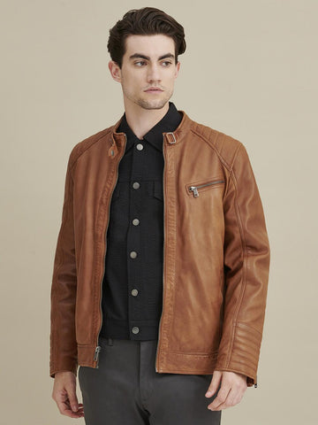Caleb Quilted Leather Jacket