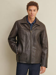 Wilson Leather Jacket with Thinsulate Lining Brown