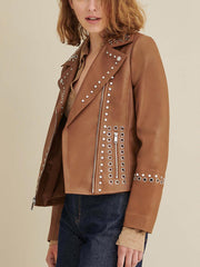 Bree Studded Leather Jacket
