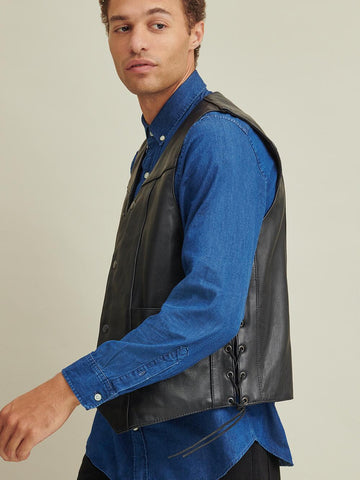 Don Leather Rider Vest