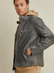 Brent Leather Moto Jacket