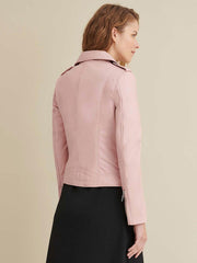 Claire Asymmetrical Leather Jacket