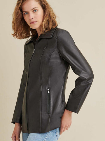 Lindsey Thinsulate Leather Scuba Jacket