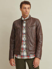 Brent Leather Moto Jacket
