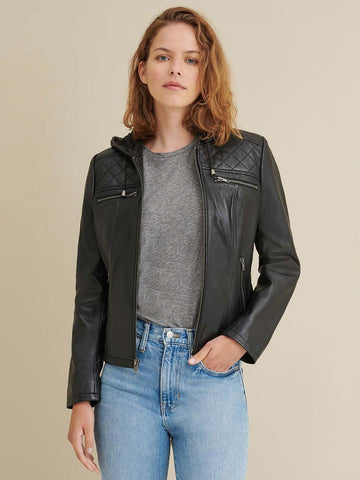 Kendra Leather Rider Jacket