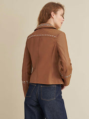Bree Studded Leather Jacket