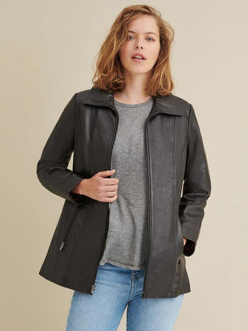 Lindsey Thinsulate Leather Scuba Jacket