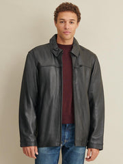 Wilson Leather Jacket with Thinsulate Lining Black