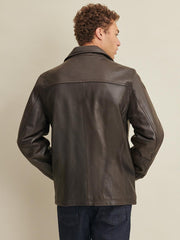 Wilson Leather Jacket with Thinsulate Lining Brown