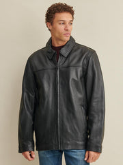 Wilson Leather Jacket with Thinsulate Lining Black
