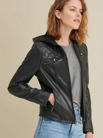 Kendra Leather Rider Jacket