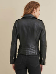 Madeline Asymmetrical Leather Jacket