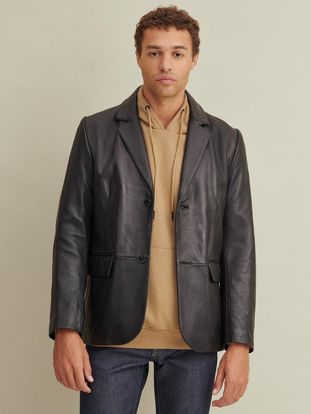 Vince Leather Blazer
